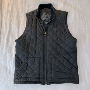 Barbour black quilted vest